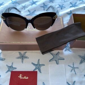 Pomellato 52mm designer sunglasses